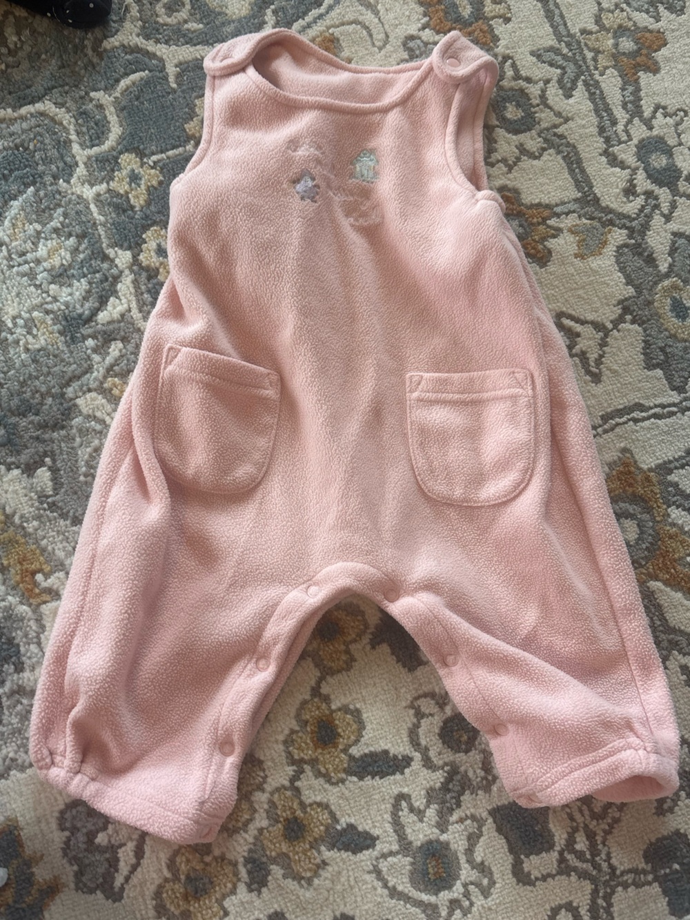 Cherokee Pink Fleece Baby One-Piece Romper "Little Red Riding Hood"
